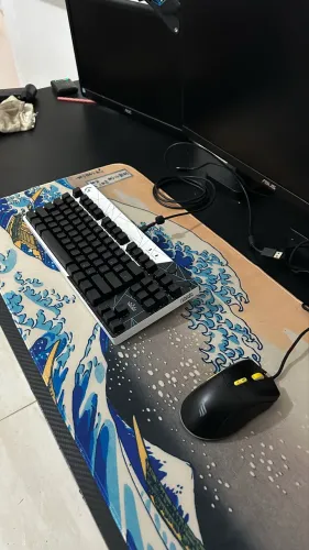 Kit Gamer Profissional teclado logitech g pro league of legends + mouse FALLEN LOBO PRO