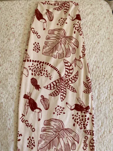 Vestido Longo Estampado Feminino