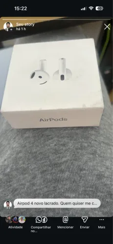 AirPod 4 - sem cancelamento de ruído - NOVO