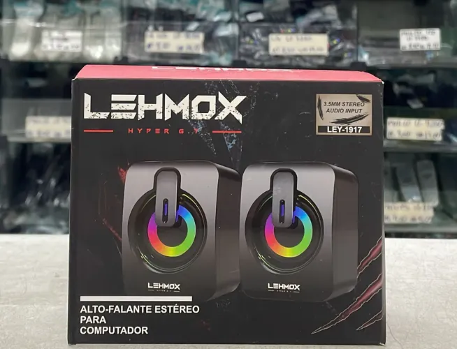 Caixa de Som para Computador LehmoX Hyper G.T LEY- 1917 Estéreo RGB