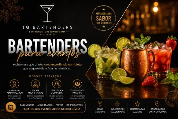 Drinks e Coquetéis para a sua festa