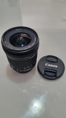 Lente Canon EF-S 10-18mm STM | Grande Angular (Perfeita para Paisagens e Vídeos)