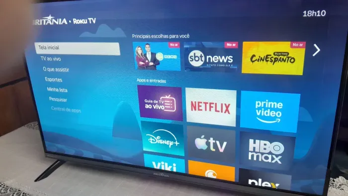 Tv britania 32 polegadas smart sistema roku tv