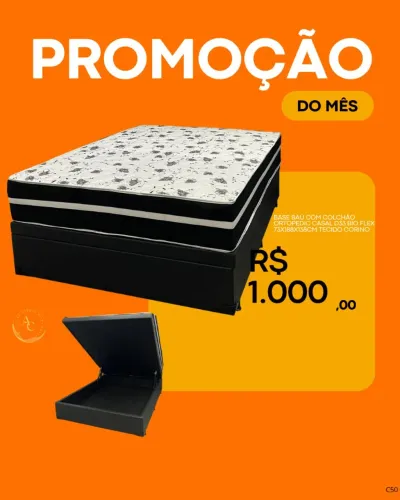 Base baú casal Corino + colchão d33 / pague na entrega / da fábrica para sua casa