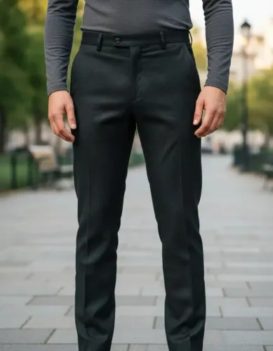 calça social masculina preta garbo