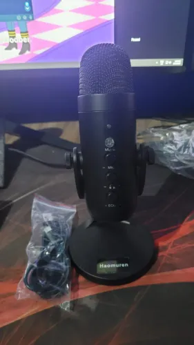 Microfone haomuren K66 preto