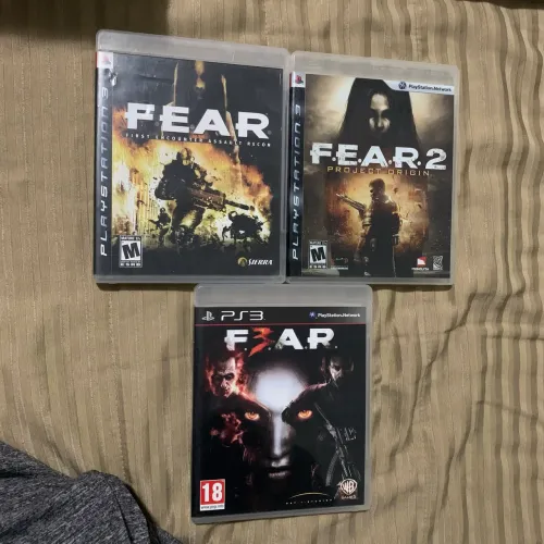 Coleção de jogos Fear 1, 2 e 3 ps3 pack PlayStation play completos originais f3ar