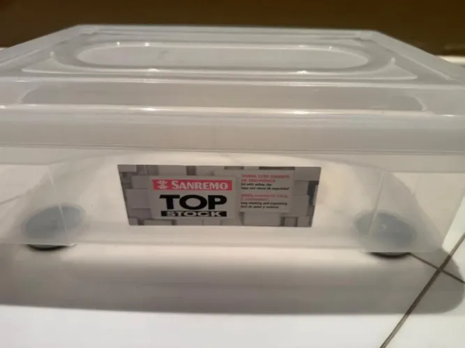 Caixa Organizadora Grande com Rodinhas - Sanremo Top Stock