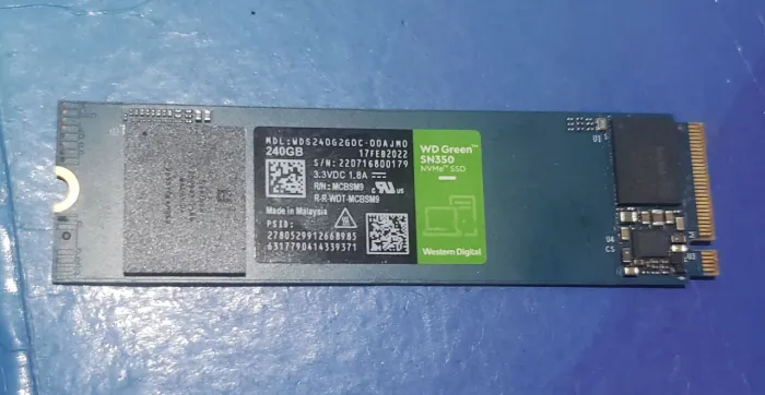 SSD Nvme Westen Digital 240gb
