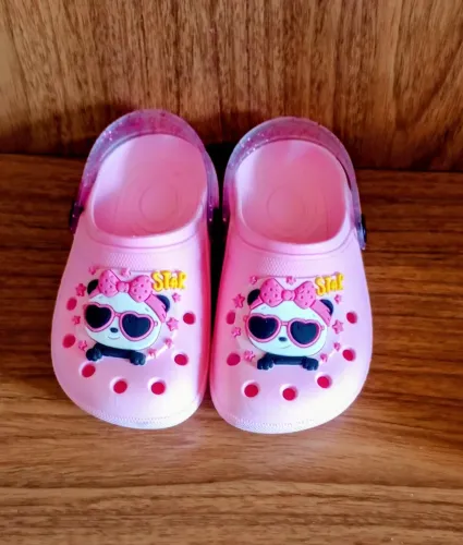 Babuche Infantil Escolar Antiderrapante Rosa Pandinha Tamanho 25/26 Nova