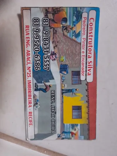 Pedreiro, encanador, pintor 