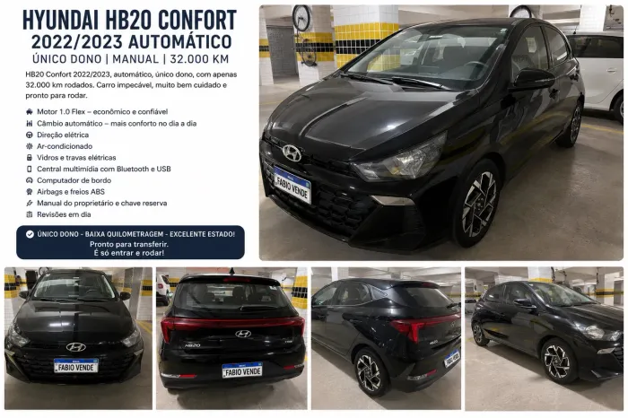 Hyundai HB20 Comfort 1.0 TB Flex 12V AUT 2023