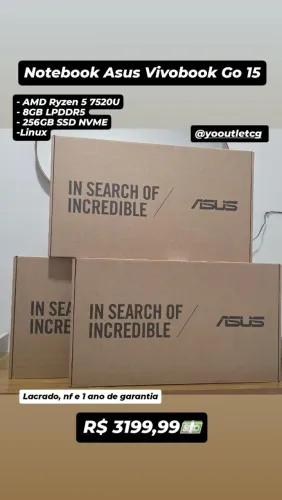 Notebook Asus Vivoboo G015, Ryzen 5, 8GB RAM, 256GB SSD