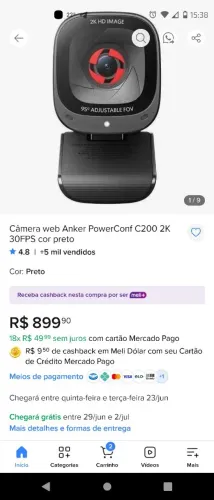 Webcam Anker C200