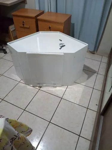 Armário de cozinha aéreo de canto de aço