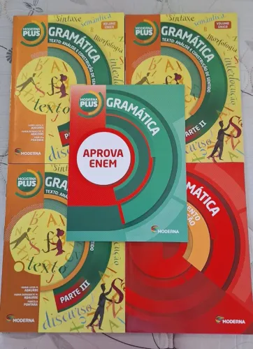 Kit livros gramática moderna plus ensino médio