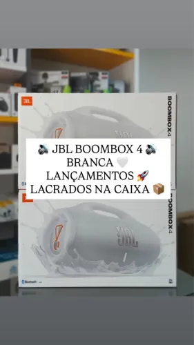 JBL BOOMBOX 4 BRANCA LANÇAMENTOS