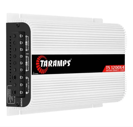 Módulo amplificador taramps 1200x4 rms som automotivo 