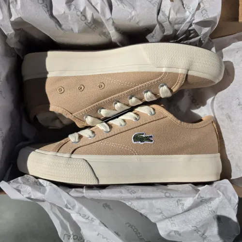 Tênis Lacoste Feminino Bege com Nota fiscal Lacoste e etiquetas