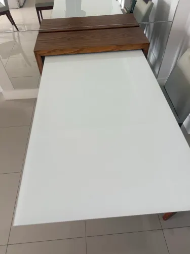 Mesa vidro + laca 150x90cm