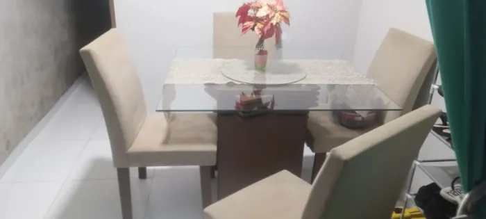 Mesa de jantar vidro