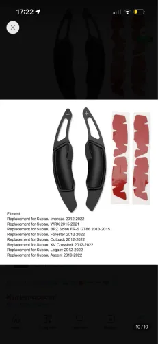 Extensor Paddle Shift