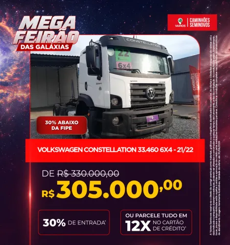 Volkswagen 33.460 33.460 Constellation 6x4 2p (diesel)(E5) 2021/2022 Vamos Seminovos Pinhe