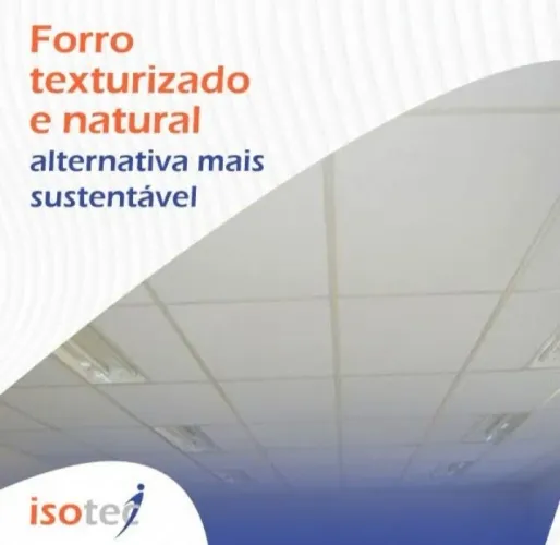 Forro de isopor texturizado