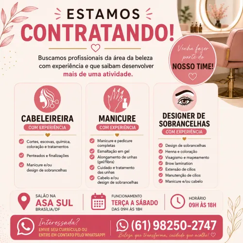 ESTAMOS CONTRATANDO!