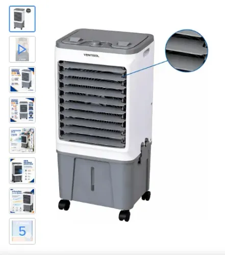  Climatizador De Ar Ventisol Clin 16l 220v 130w Portatil Climatizador De Ar Ventisol Clin 