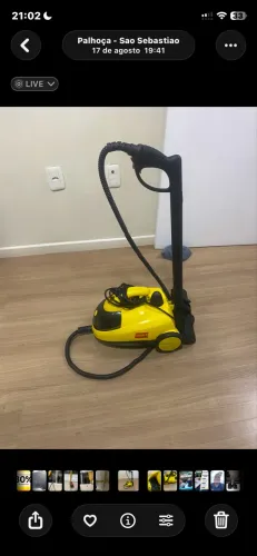 Limpadora a vapor Higienizador 1500W com acessórios - Vapor Clean - Intech Machine