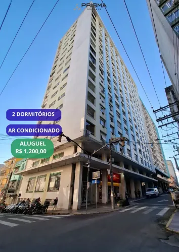 Edifício Pampa com elevador, portaria 24h, 2 dormitórios, 2 banheiros