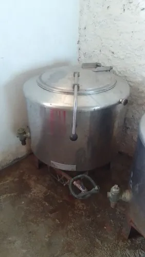 Caldeirão panela de pressão industrial 90lt 
