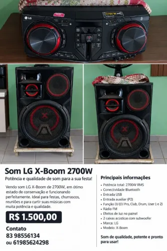 SOM LG X-BOOM 2700W