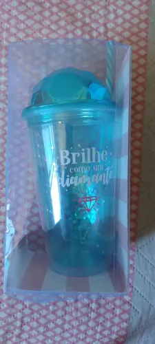 Copo brilhe como diamante azul kiwi