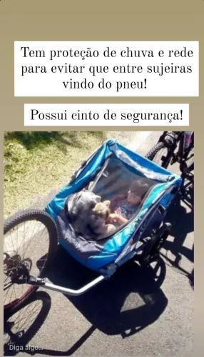 Carretinha trailer para bicicleta