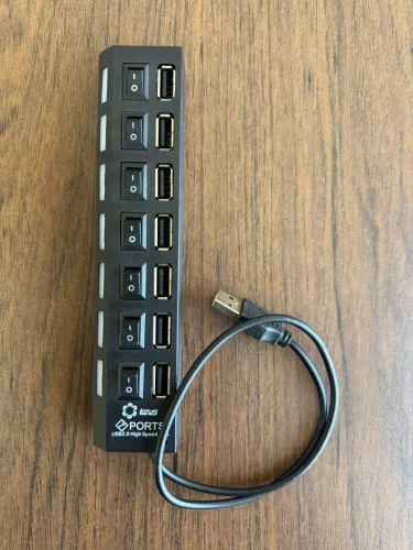 HUB USB 2.0 7 portas lótus