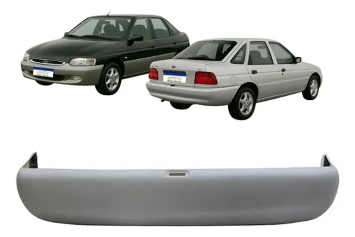 Parachoque Ford Escort Sedan 1997 A 2003 C/furo Luz Placa