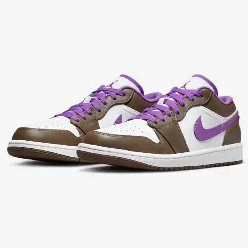 Air Jordan Low 1 Palomino Marrom/Roxo