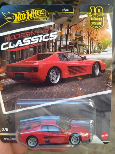 Miniatura hotwheels Ferrari testarossa premium