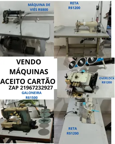 Máquina de costura industrial Reta Singer overlock galoneira máquina de viés aceito cartão
