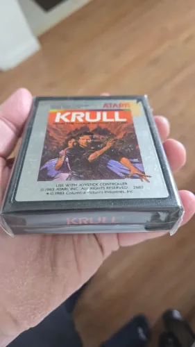 Cartucho jogo atari krull original impecável colecionador!!!