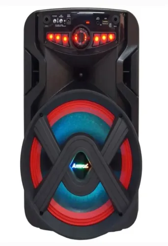 CAIXA DE SOM AMVOX 250W RMS COM LED