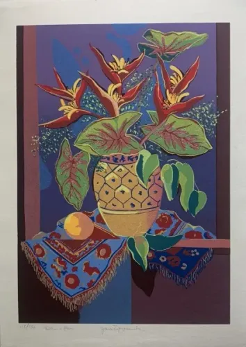 Maravilhosa gravura original e assinada a mão de Yara Tupynambá