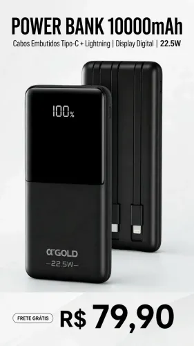 Carregador Portátil / 10.000MAH / 22.5w