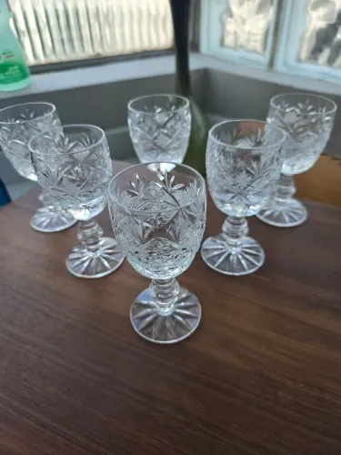 Taça licorice cristal vintage