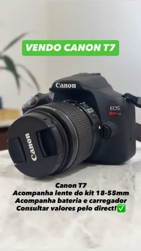 Câmera Canon t7 - kit
