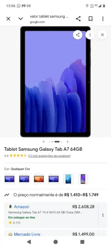 Tablet Samsung Galaxy Tab A7
