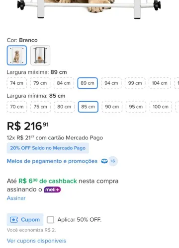 Portão segurança para pets e crianças
