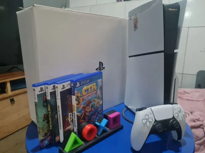 Playstation 5 eslim média 1 TB física pego xbox seres s lea lá descrição